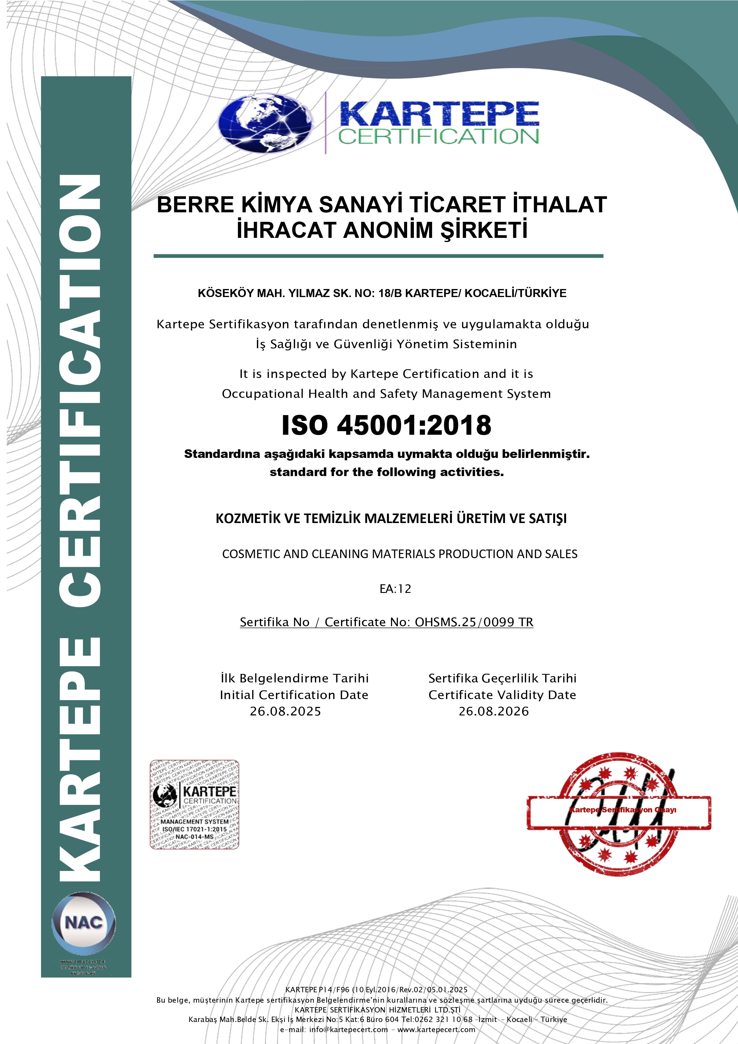 ISO 45001:2018